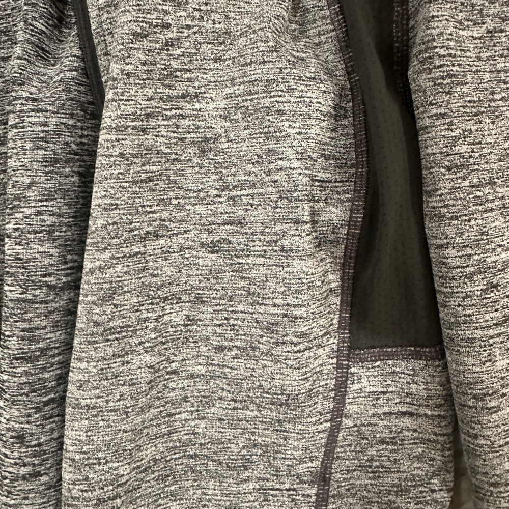 Lucy Athletic Workout Jacket Layer Grey Black S - image 4